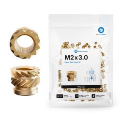 Heat-Set Threaded Insert M2x3mm (Brass)