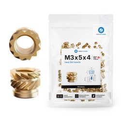 Heat-Set Threaded Insert M3x5x4mm (Brass)