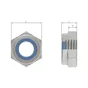 DIN 985 M8 Nylock Nut (A4)